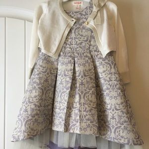 Osh kosh dress and Cat and Jack sweater